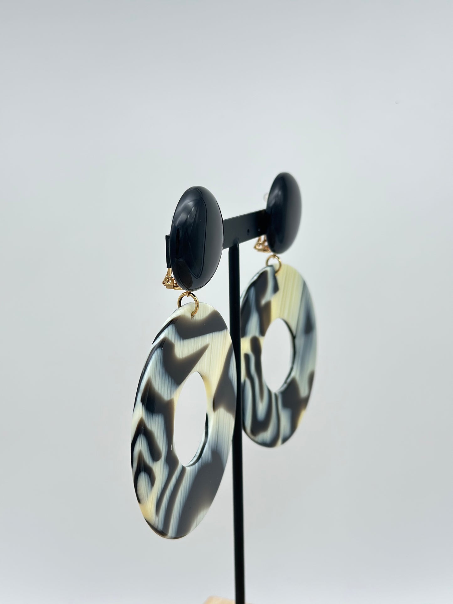 Boucles d’oreilles ZEBRA - Francine BRAMLI