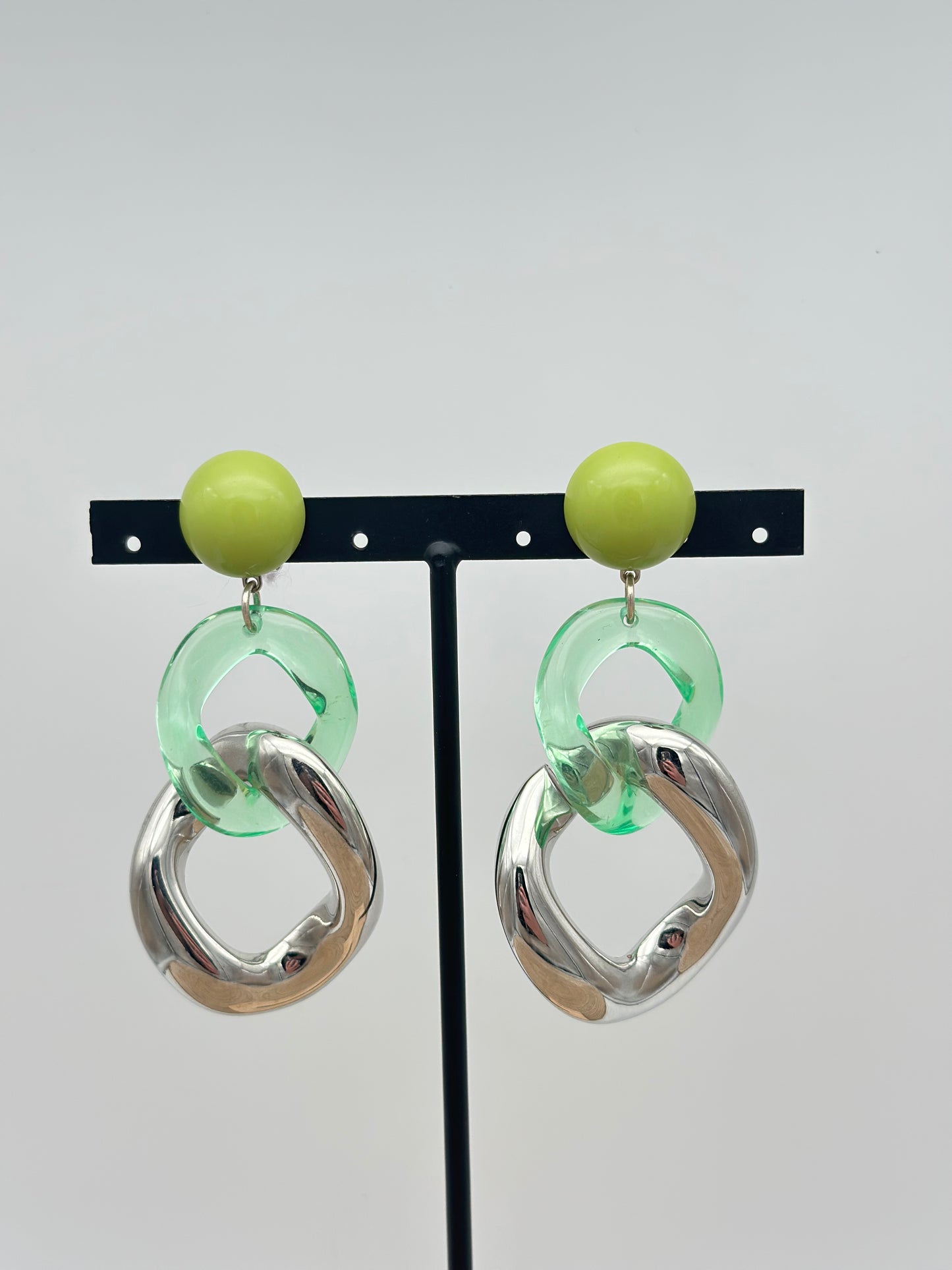 Boucles d’oreilles maillons - Francine BRAMLI