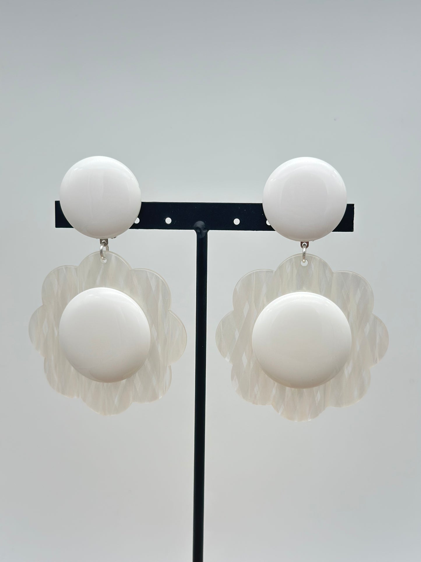 Boucles d’oreilles fleur - Francine BRAMLI