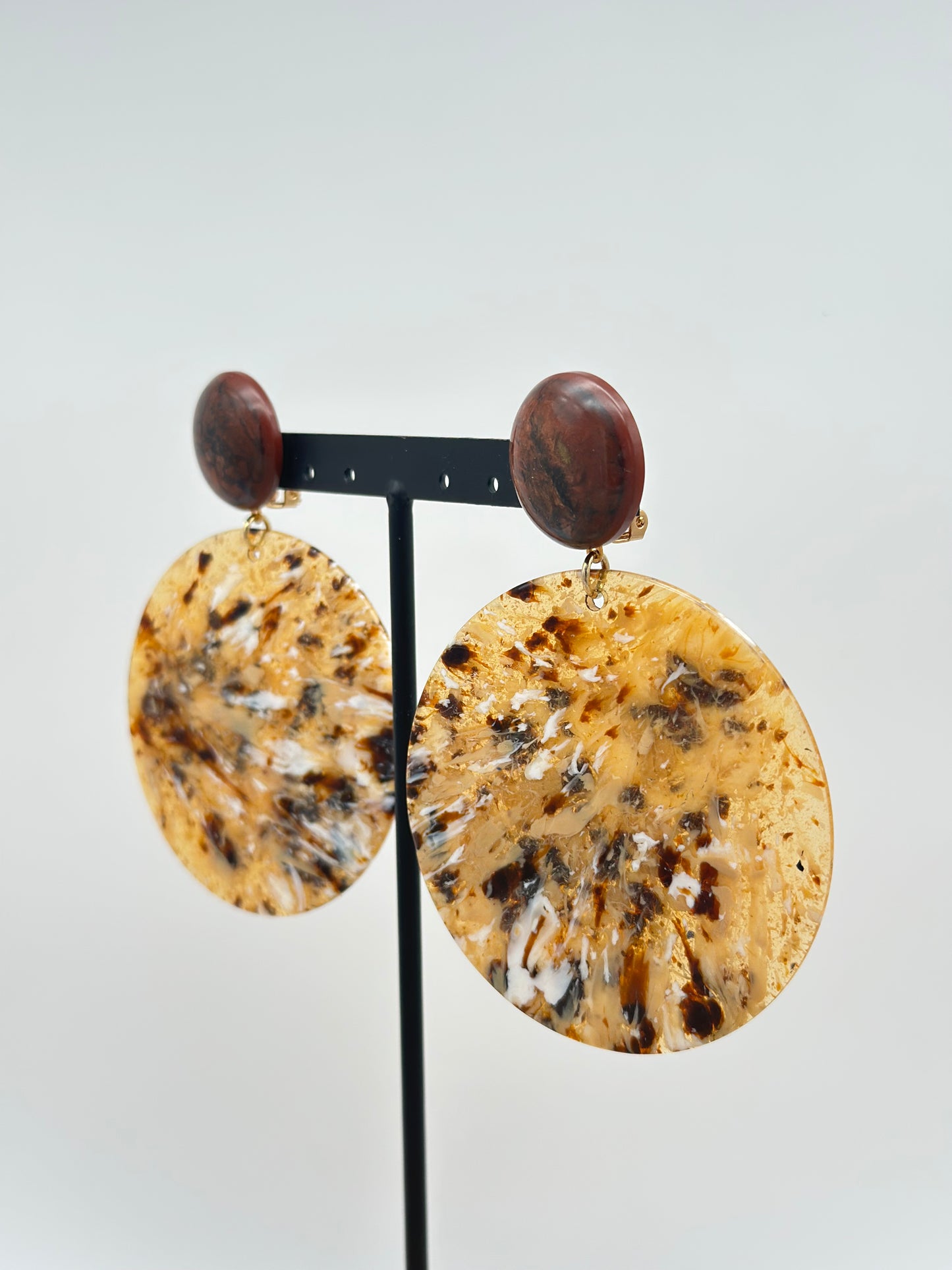 Boucles d’oreilles Nougatine - Francine BRAMLI