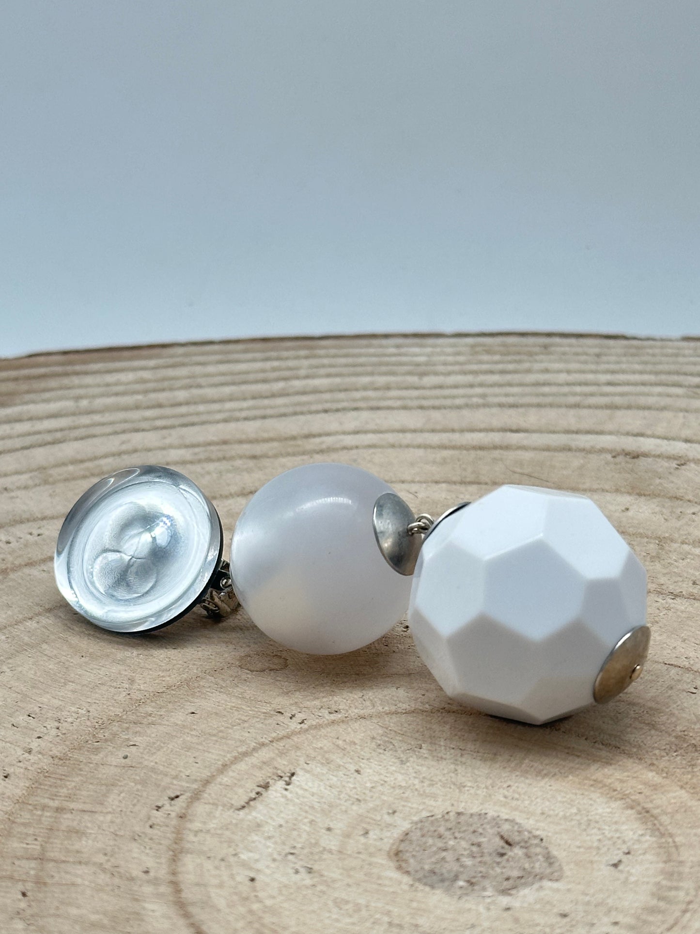 BOUCLES D'OREILLES PERLES D’IMITATIONS - Francine BRAMLIN