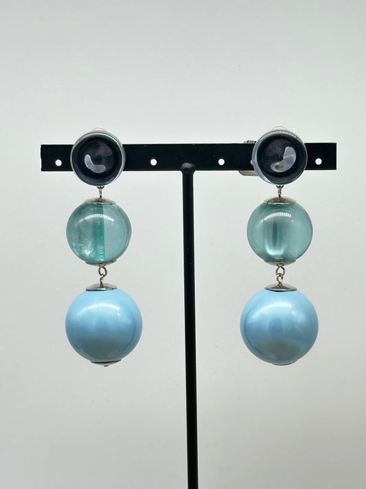 BOUCLES D'OREILLES PERLES D’IMITATION  - Francine BRAMLI