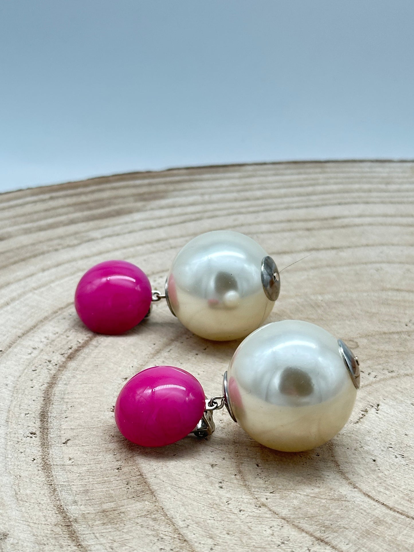 BOUCLES D'OREILLES PERLES D’IMITATION - Francine BRAMLI