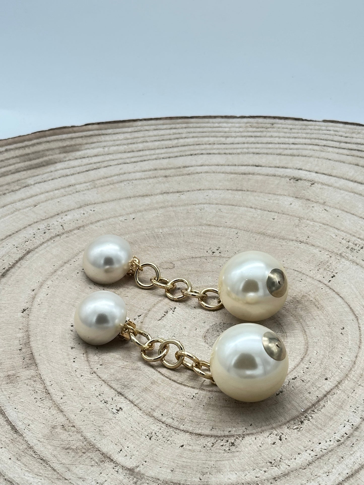 BOUCLES D'OREILLES PERLES FANTAISIES  - Francine BRAMLI