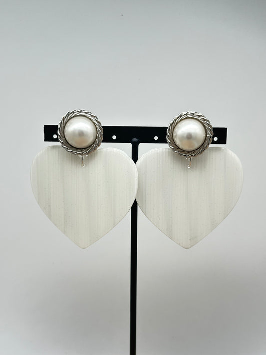 BOUCLES D'OREILLES COEUR - Francine BRAMLI