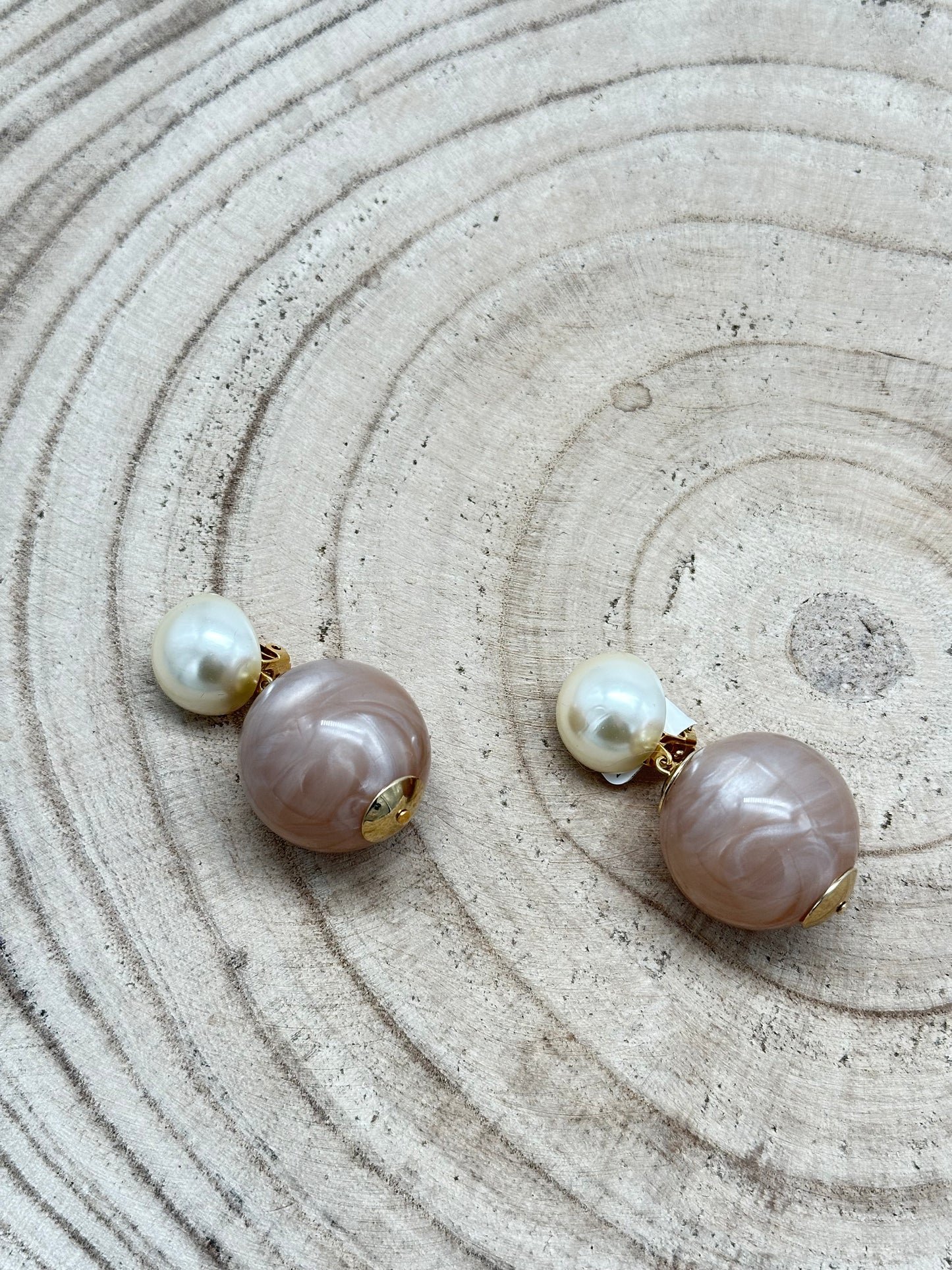 BOUCLES D’OREILLES PERLES FANTAISIE - Francine BRAMLI