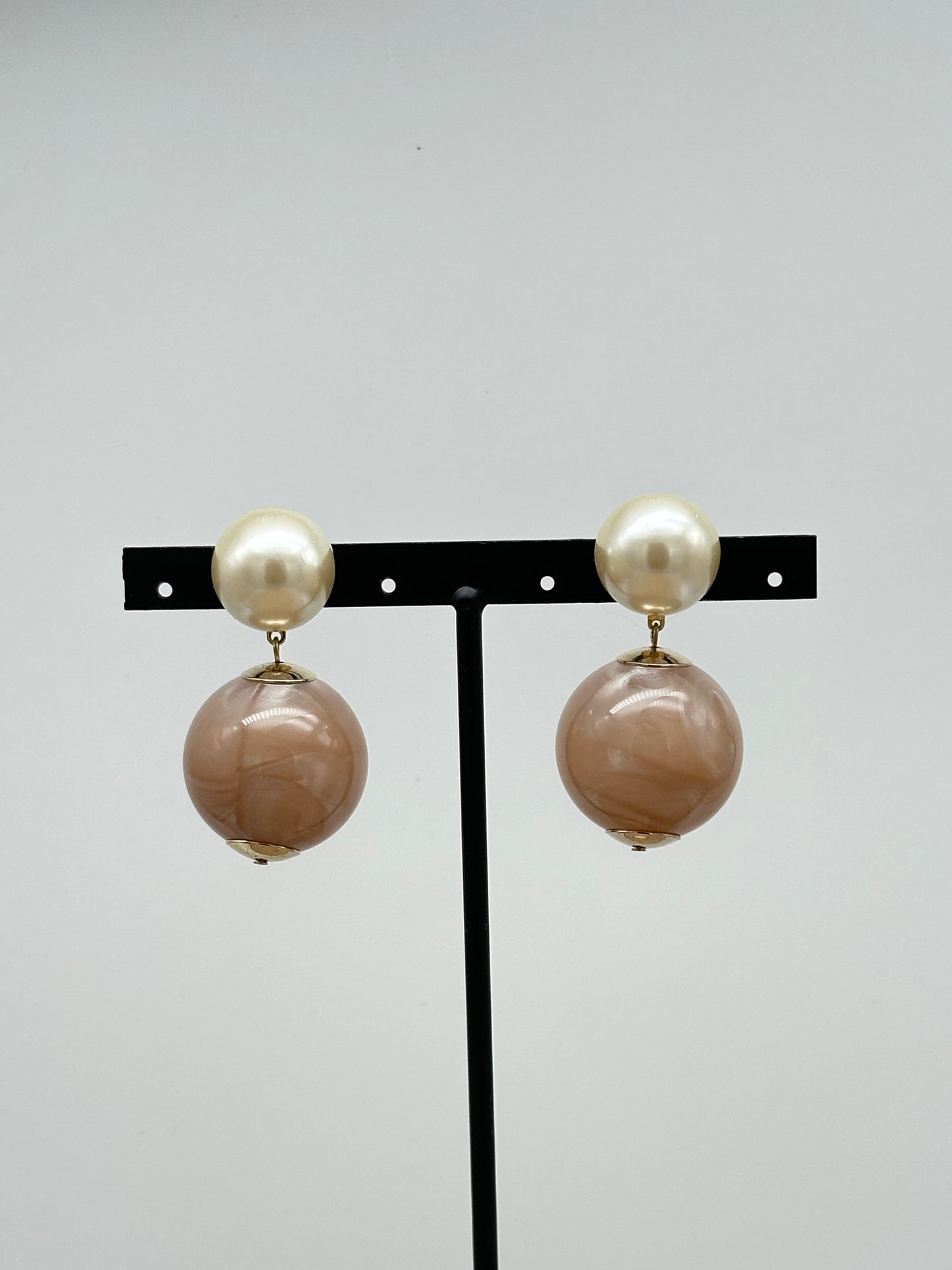 BOUCLES D’OREILLES PERLES FANTAISIE - Francine BRAMLI