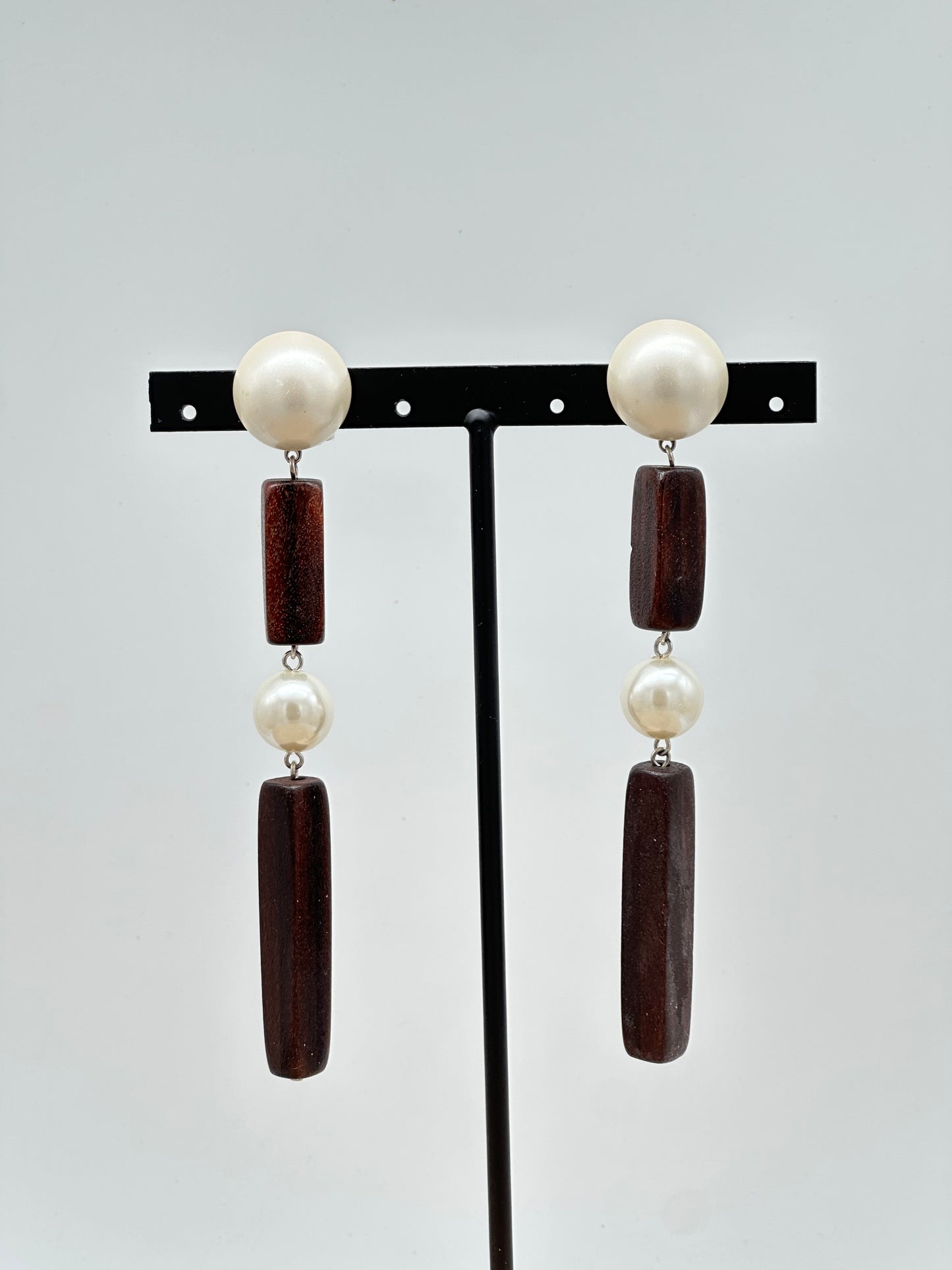 BOUCLES D’OREILLES BOIS - Francine BRAMLI