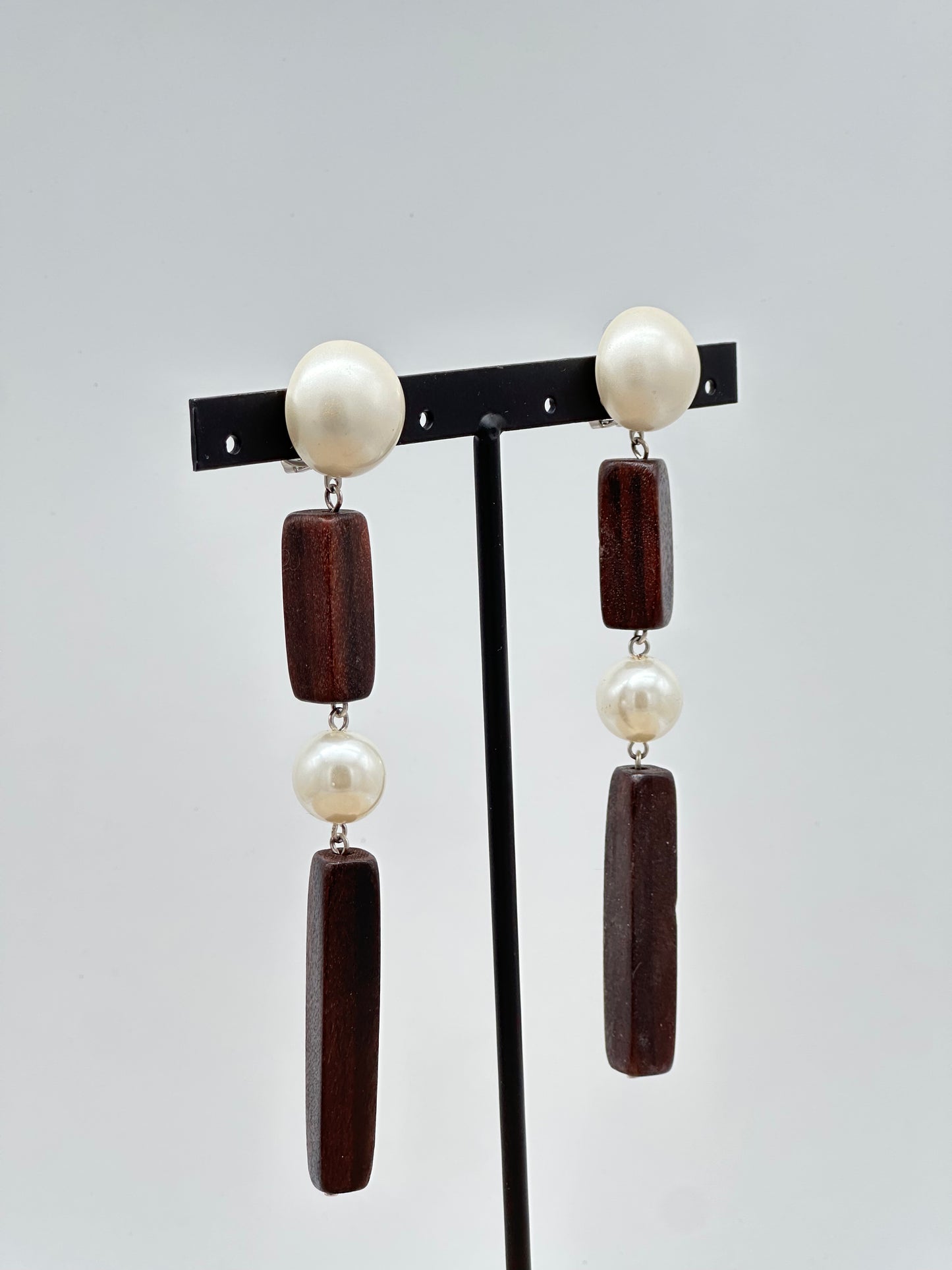 BOUCLES D’OREILLES BOIS - Francine BRAMLI