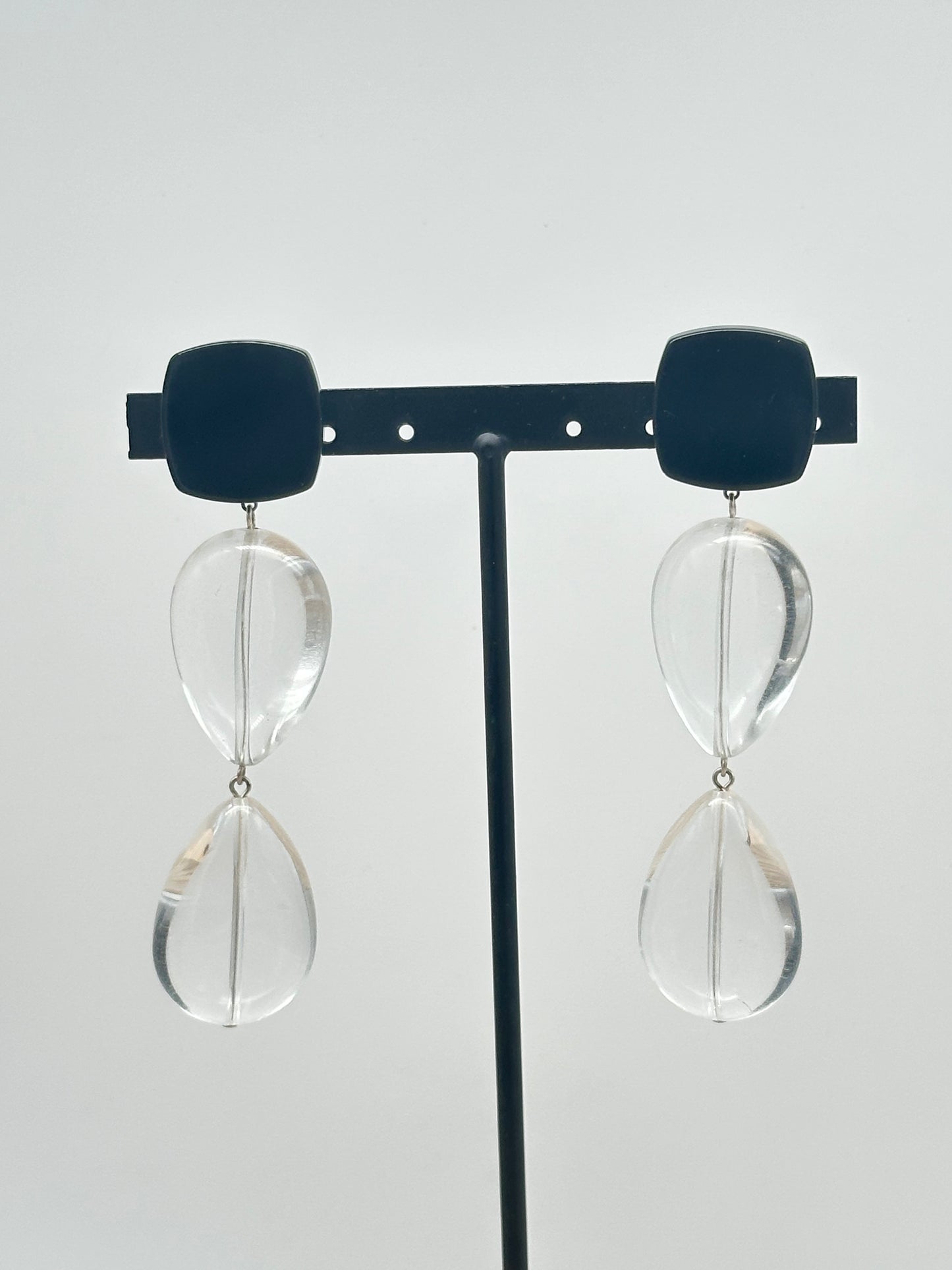 BOUCLES D’OREILLES TRANSPARENTES - Francine BRAMLI