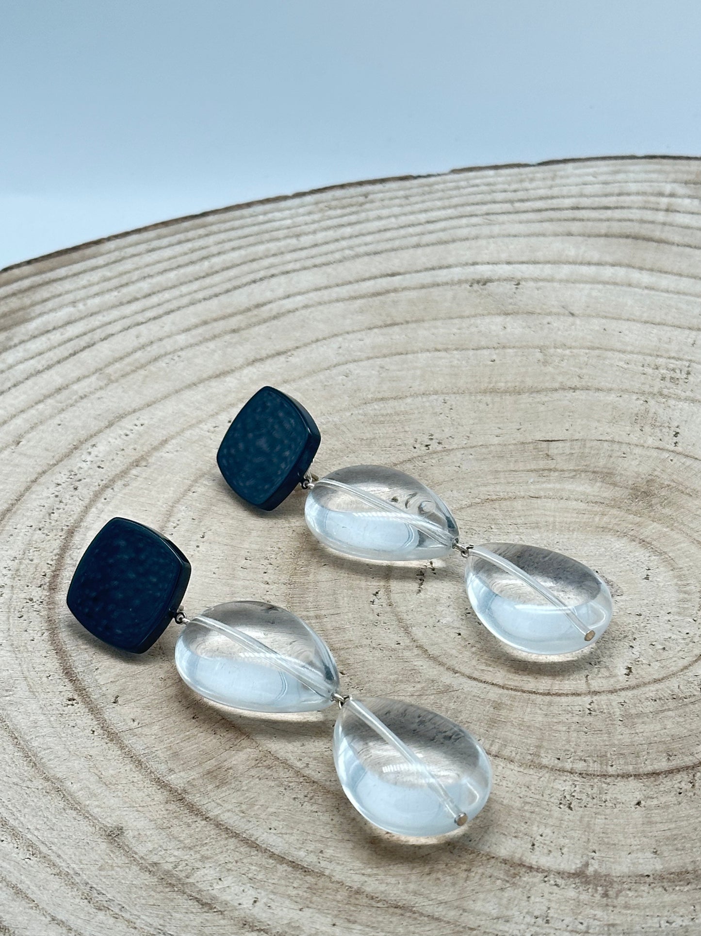 BOUCLES D’OREILLES TRANSPARENTES - Francine BRAMLI