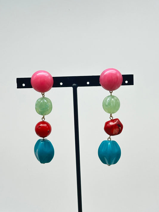 BOUCLES D’OREILLES PERLES FANTAISIE - Francine BRAMLI