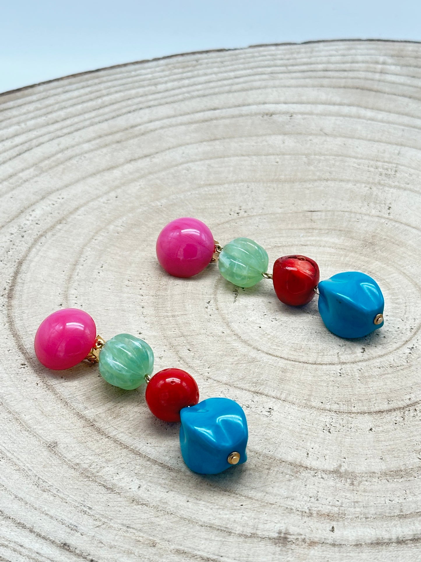 BOUCLES D’OREILLES PERLES FANTAISIE - Francine BRAMLI