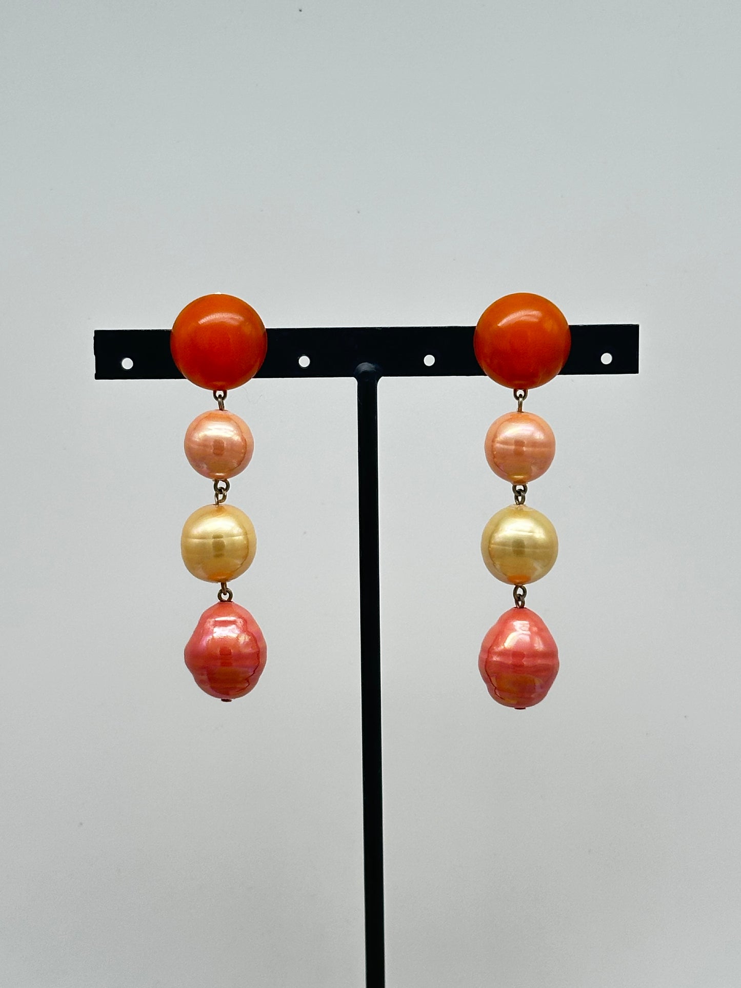 BOUCLES D’OREILLES PERLES DE MAJORQUE / FANTAISIE - Francine BRAMLI