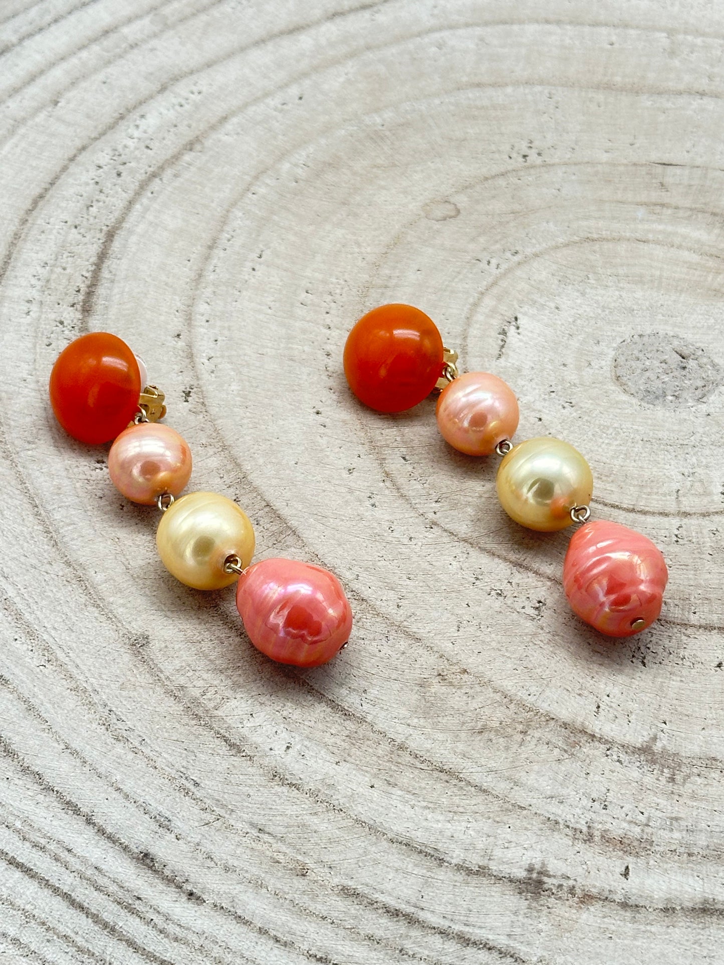 BOUCLES D’OREILLES PERLES DE MAJORQUE / FANTAISIE - Francine BRAMLI