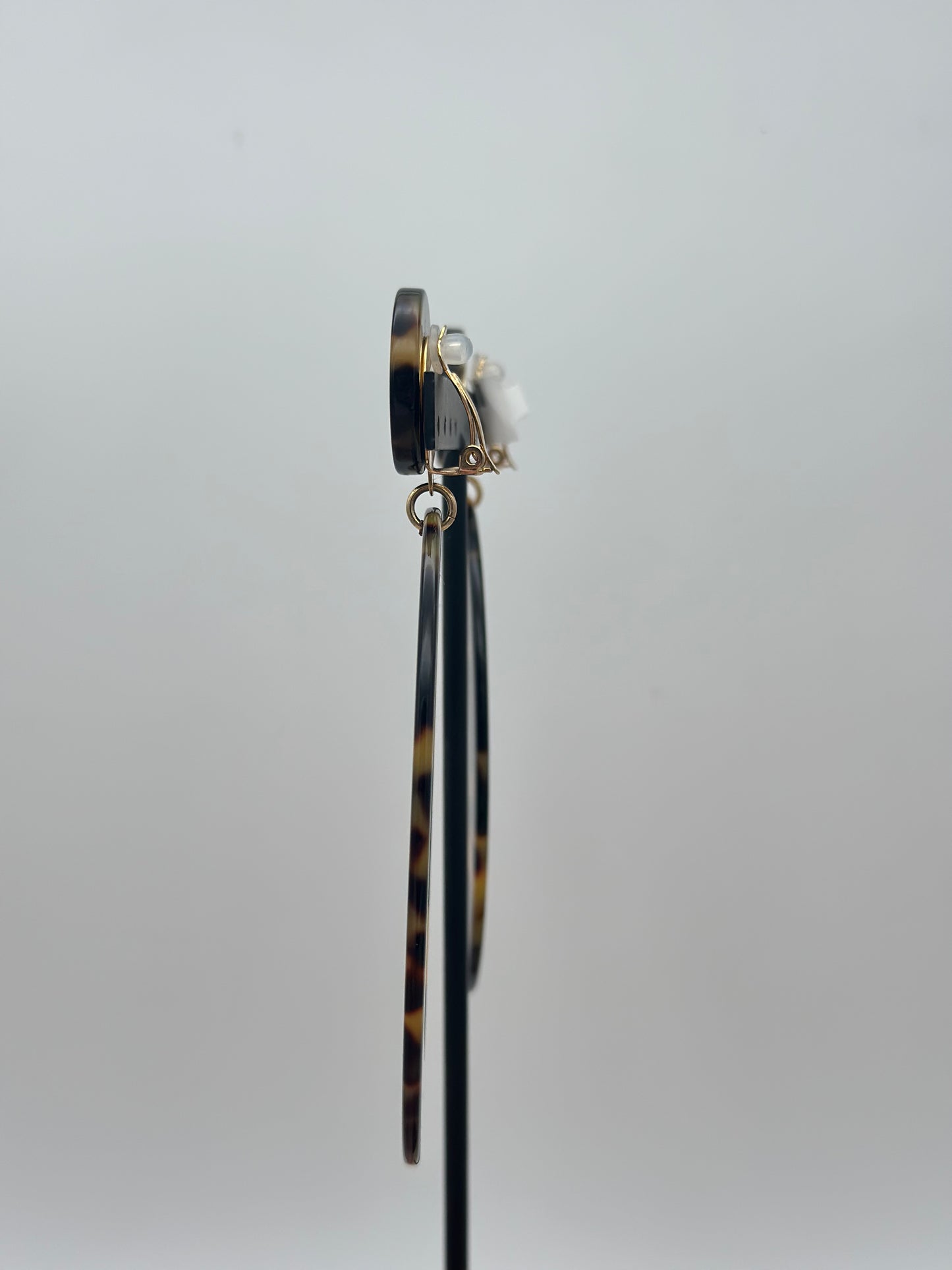 Boucles d’oreilles écaille Tokyo - créole ovale - Francine BRAMLI