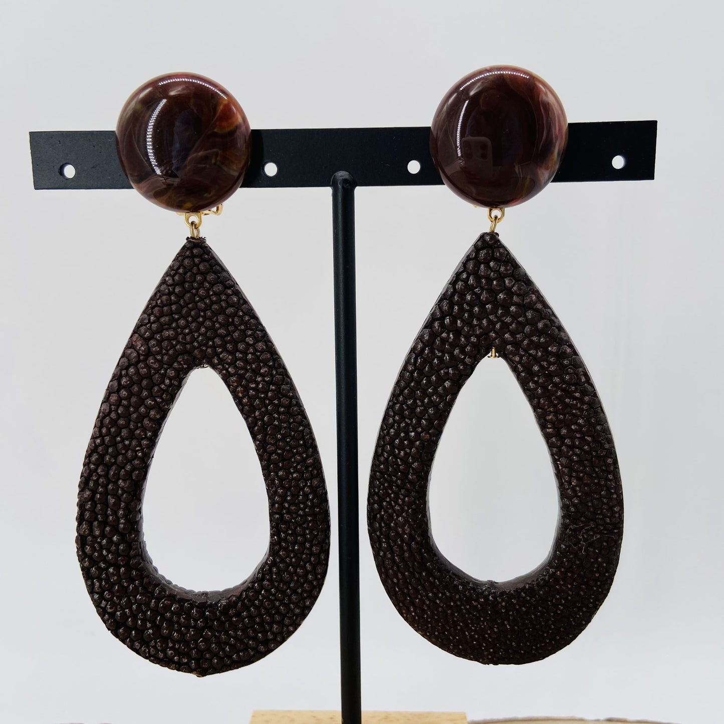 BOUCLES D'OREILLES longues gouttes - Francine BRAMLI