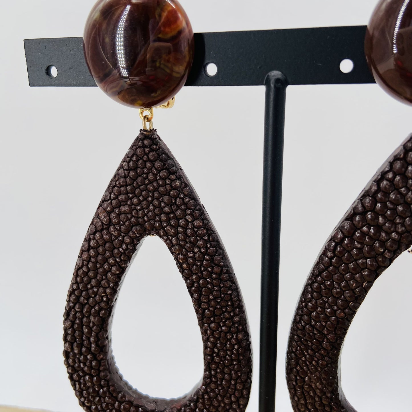 BOUCLES D'OREILLES longues gouttes - Francine BRAMLI