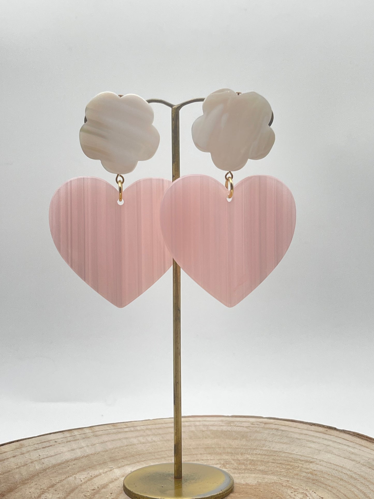 Boucle d'oreille coeur; Francine BRAMLI