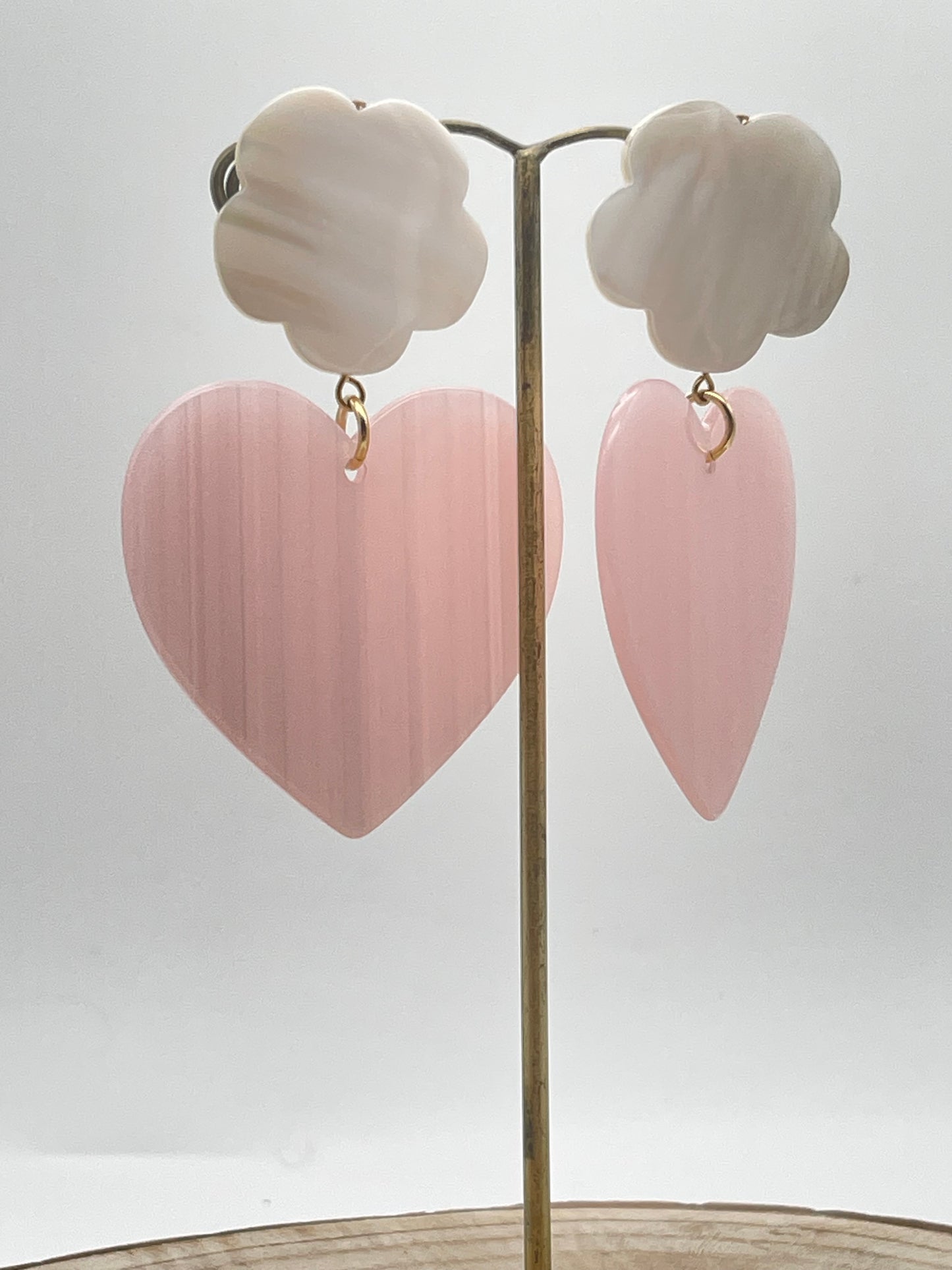 Boucle d'oreille coeur; Francine BRAMLI