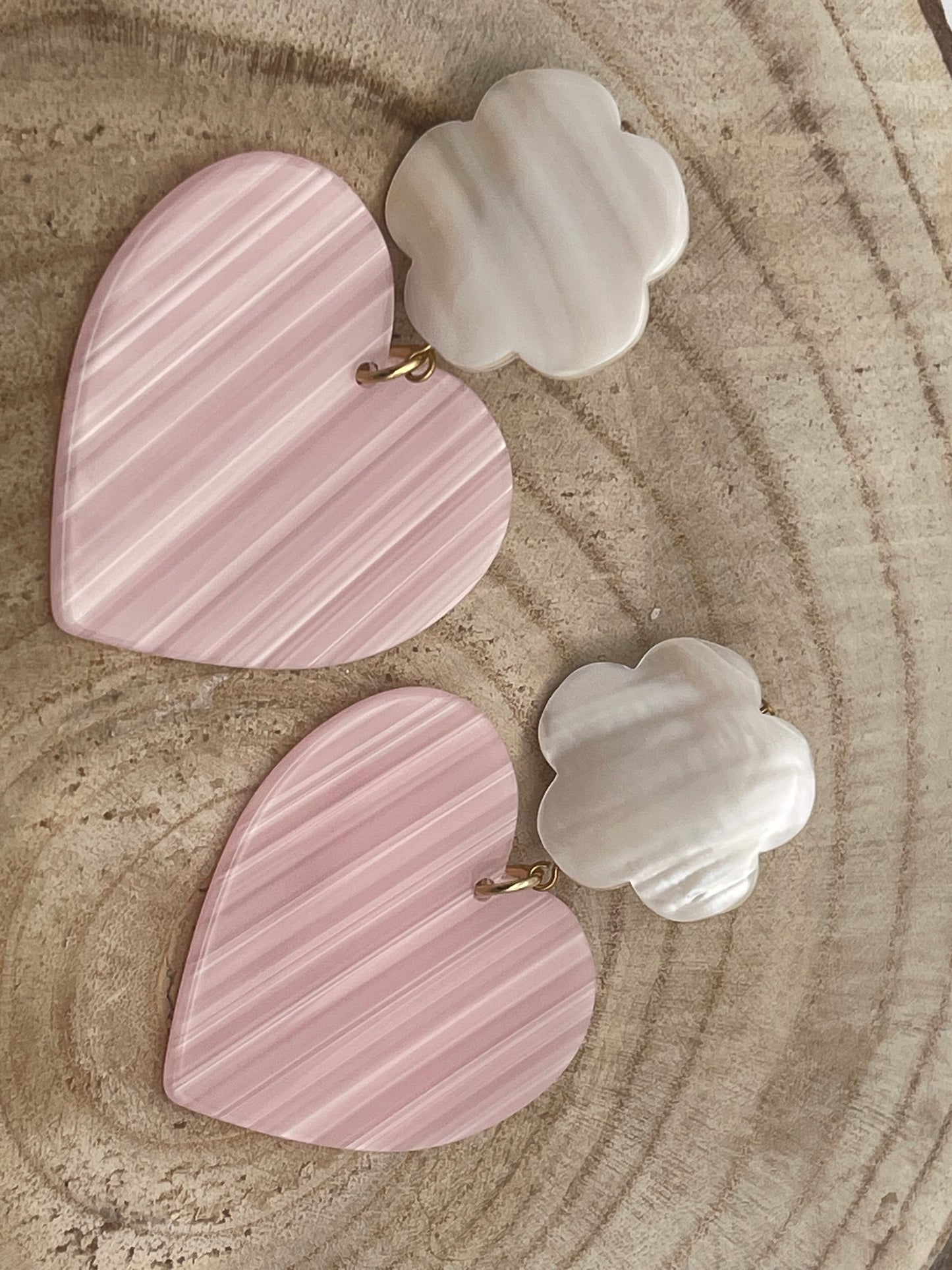 Boucle d'oreille coeur; Francine BRAMLI