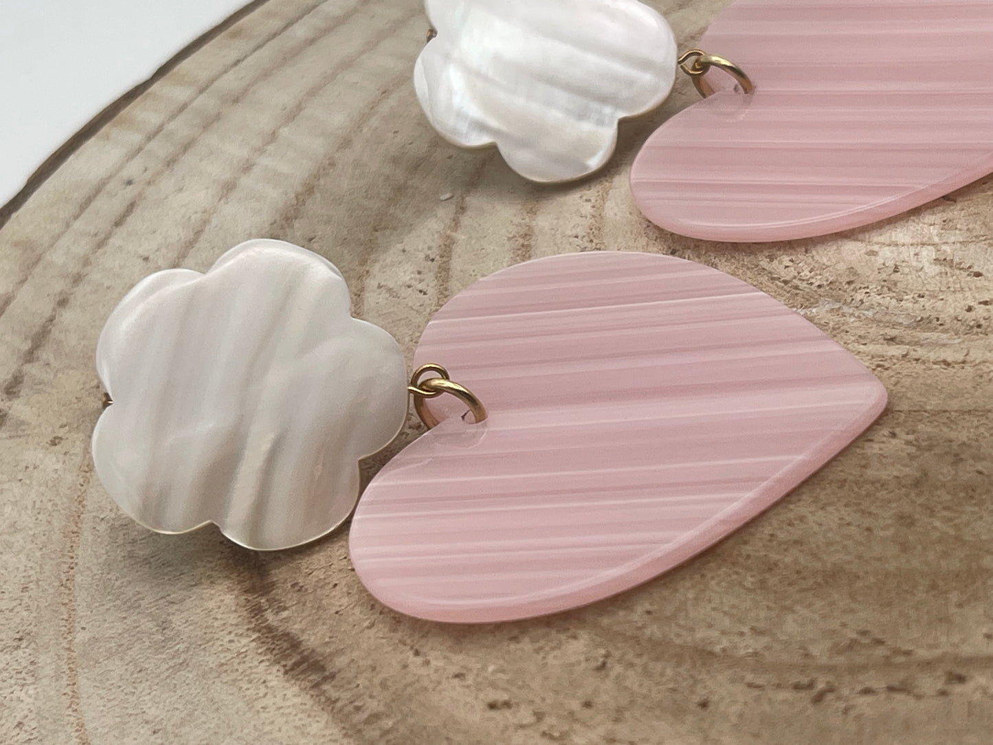 Boucle d'oreille coeur; Francine BRAMLI