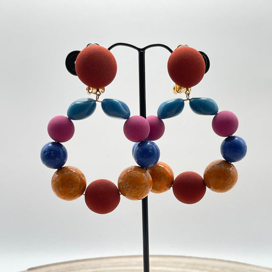 Boucles d'oreilles BASTILLE Coloré - Francine BRAMLI