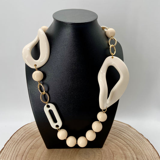 COLLIER LONG beige - Francine BRAMLI