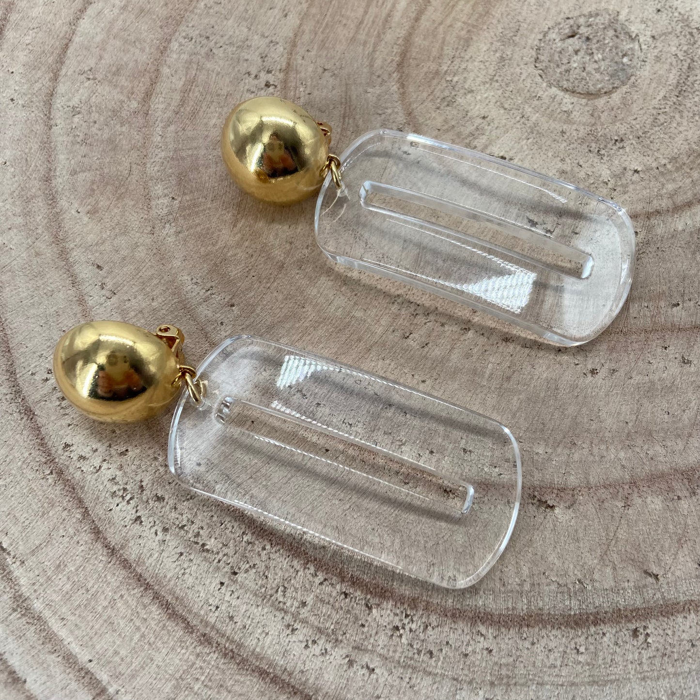 BOUCLES D'OREILLES Transparentes - Francine BRAMLI