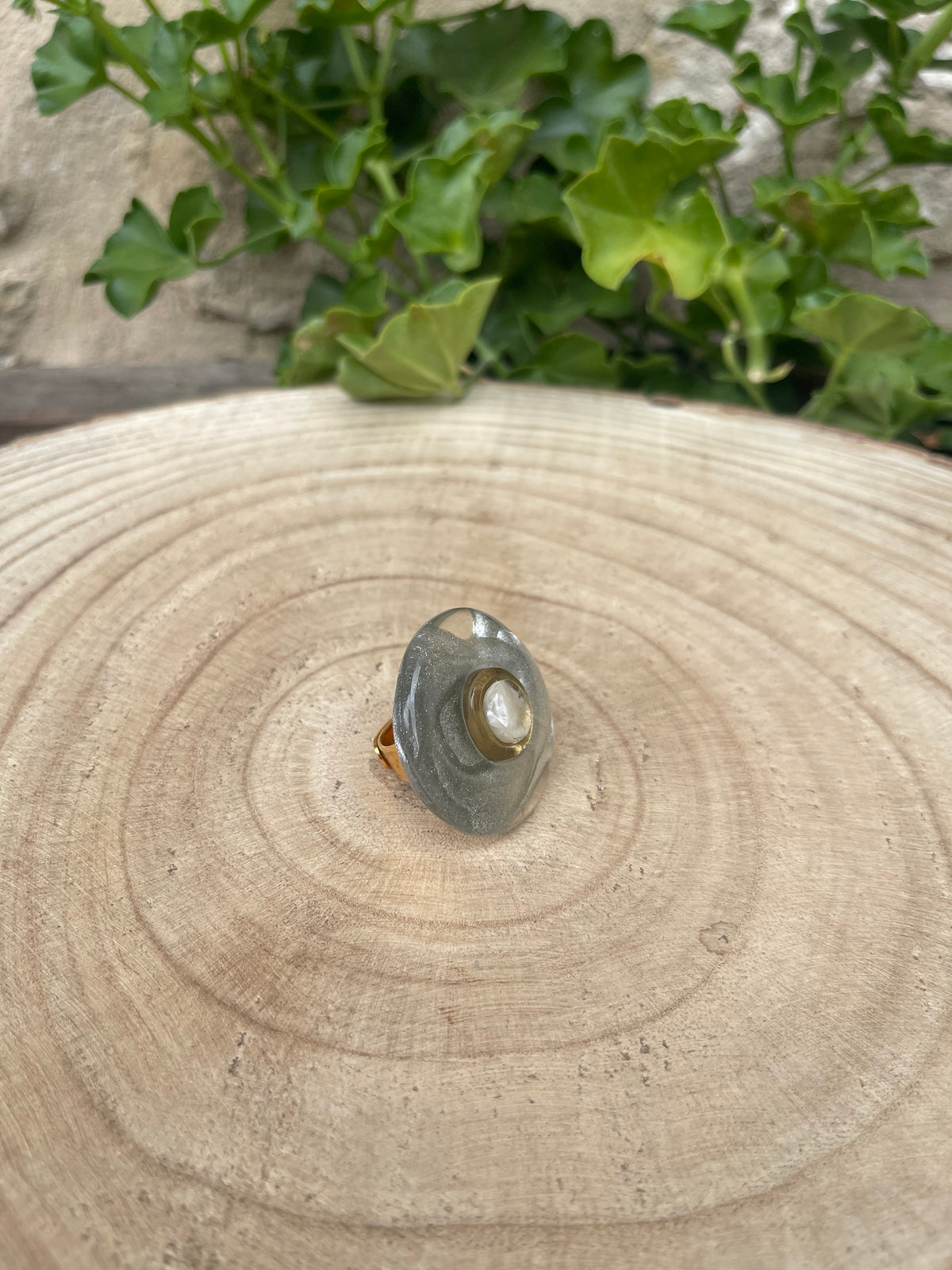 Bague MARIANNE ARGENT/NACRE - Dominique Denaive