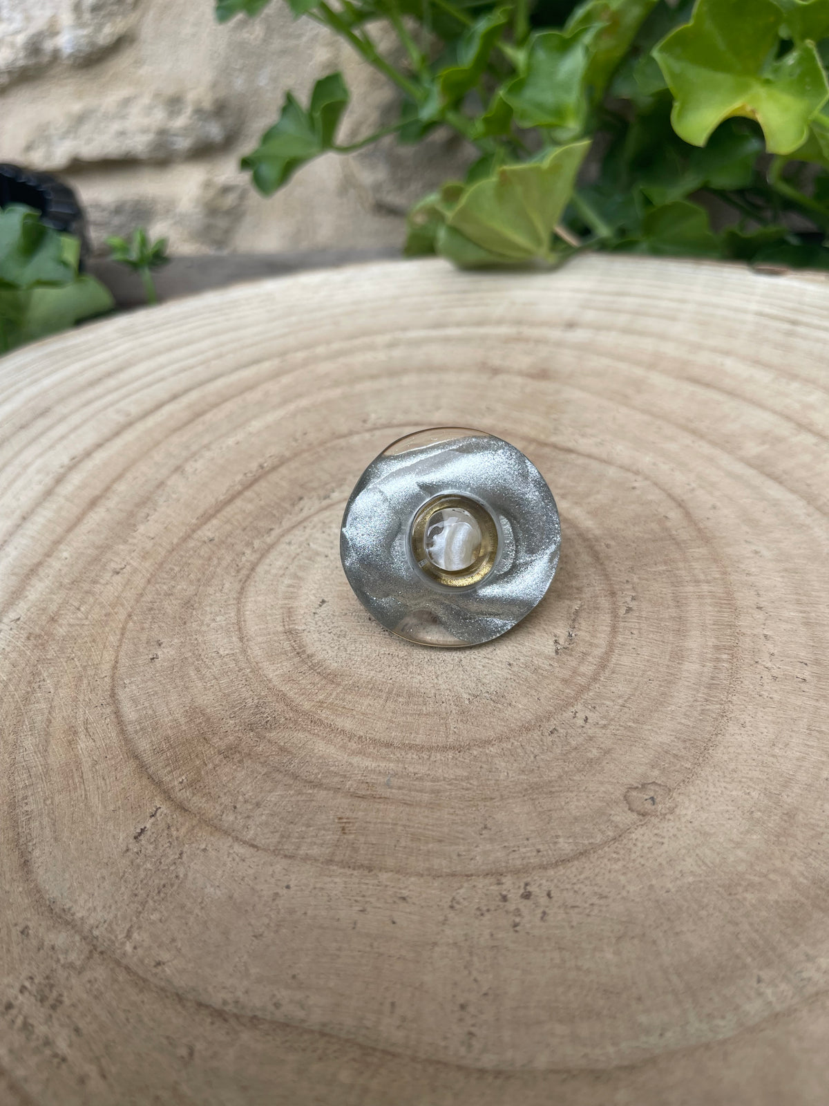 Bague MARIANNE ARGENT/NACRE - Dominique Denaive