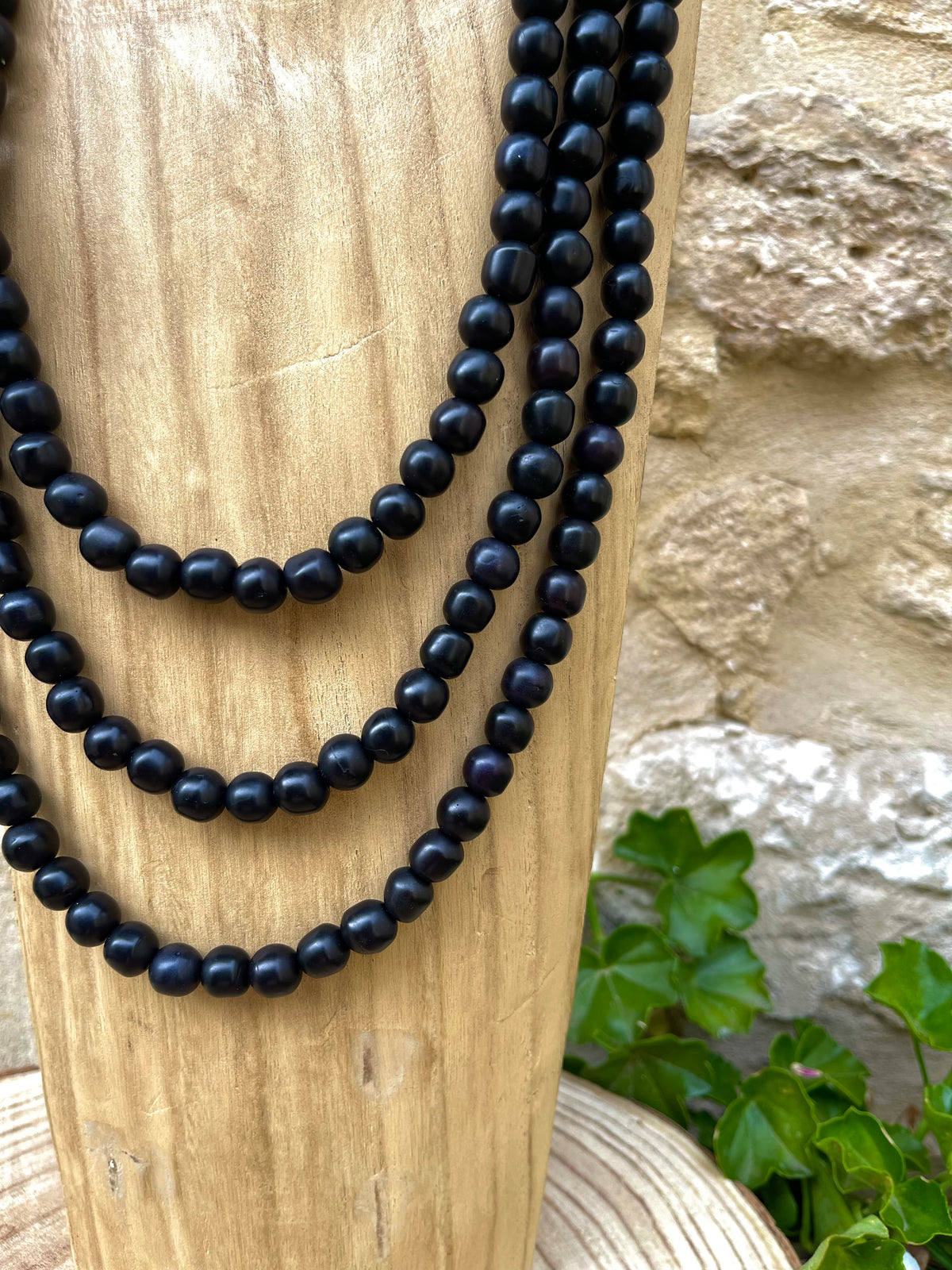 Collier VIOLAIRE NOIR/ARGENT - Dominique Denaive