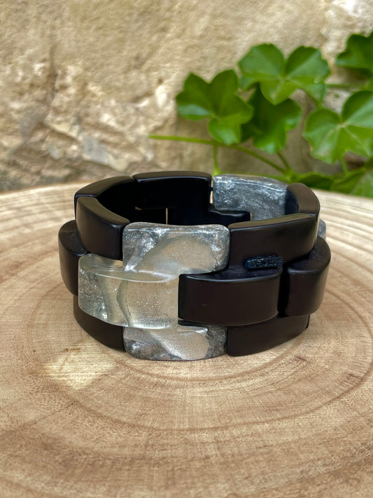 Bracelet GIGI NOIR:ARGENT - Dominique Denaive