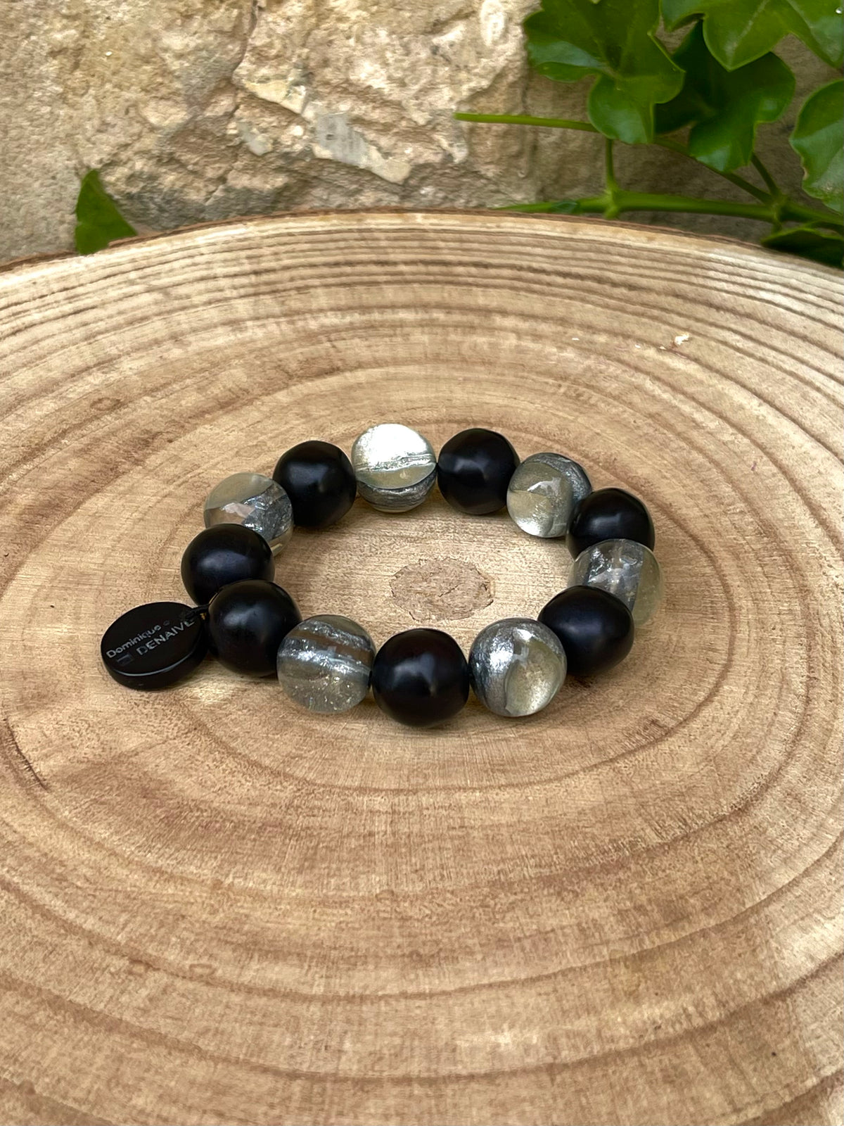 Bracelet MARA NOIR/ARGENT - Dominique Denaive