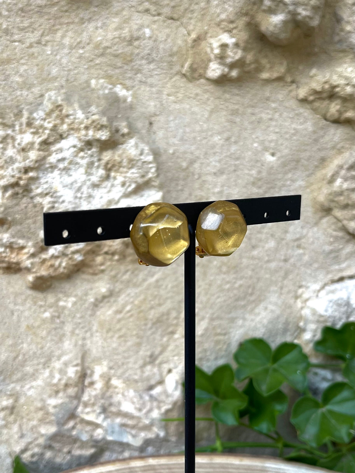 Boucles d'oreilles ADINA DORÉ - Dominique Denaive