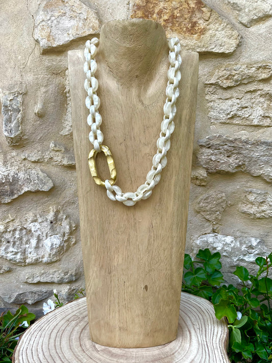 Collier CLAUDE NACRE - Dominique Denaive