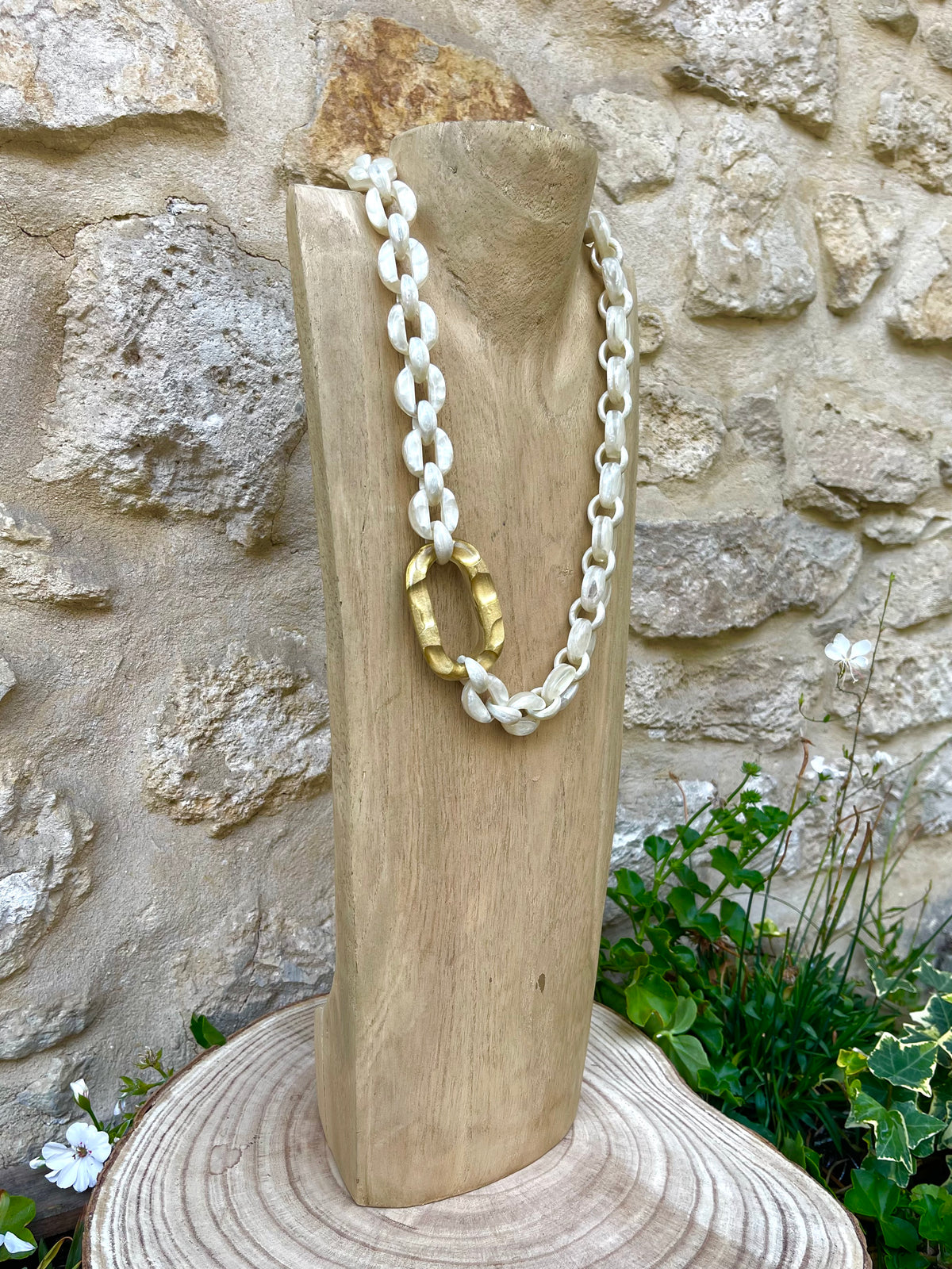 Collier CLAUDE NACRE - Dominique Denaive