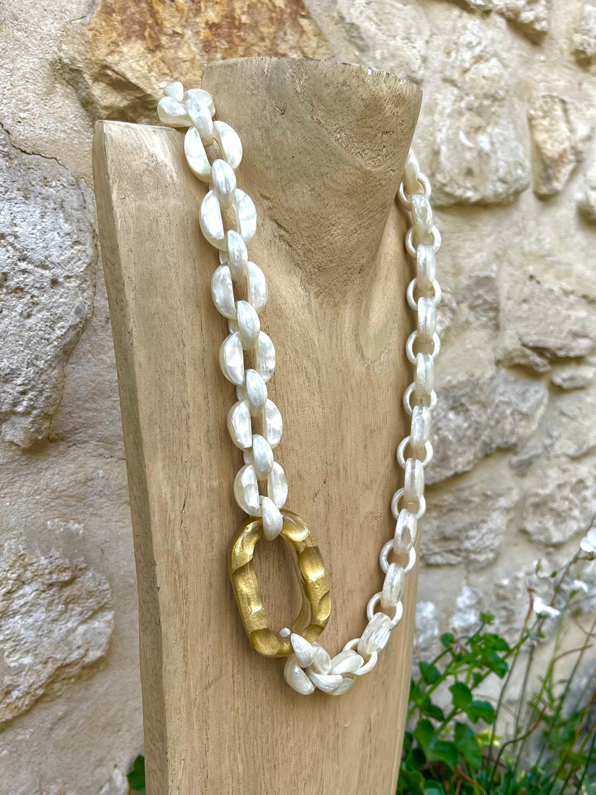 Collier CLAUDE NACRE - Dominique Denaive