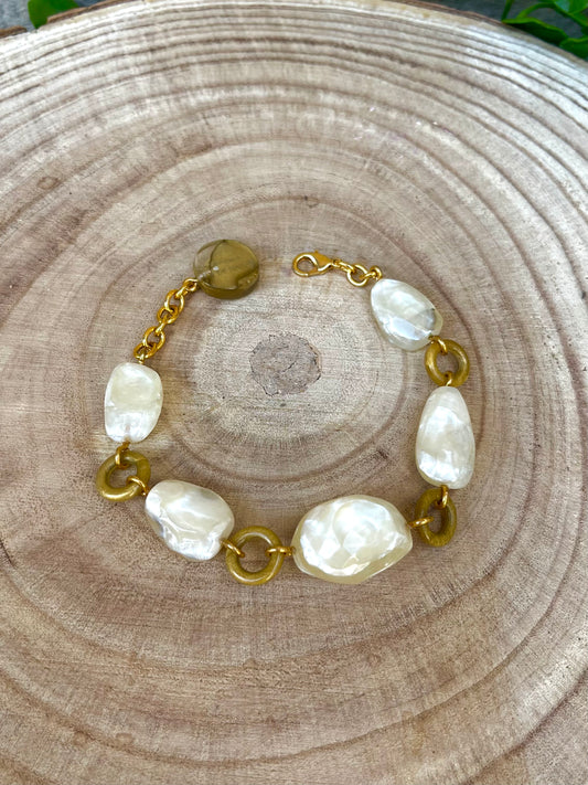 Bracelet THAIS NACRE - Dominique Denaive