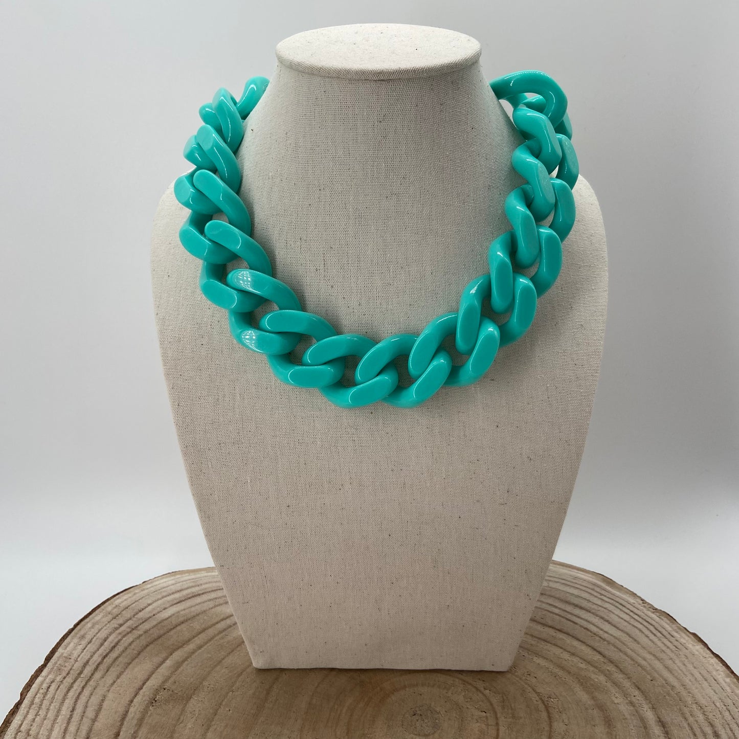 COLLIER MAILLONS Turquoise - Francine BRAMLI