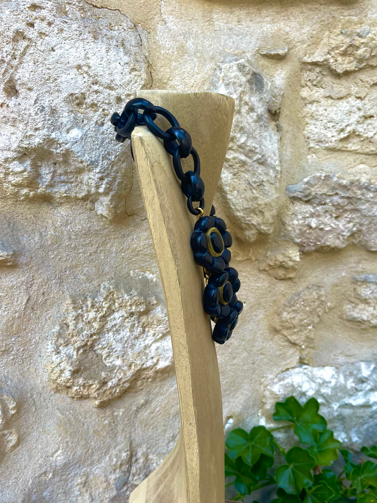 Collier DAPHINE NOIR/DORÉ - Dominique Denaive