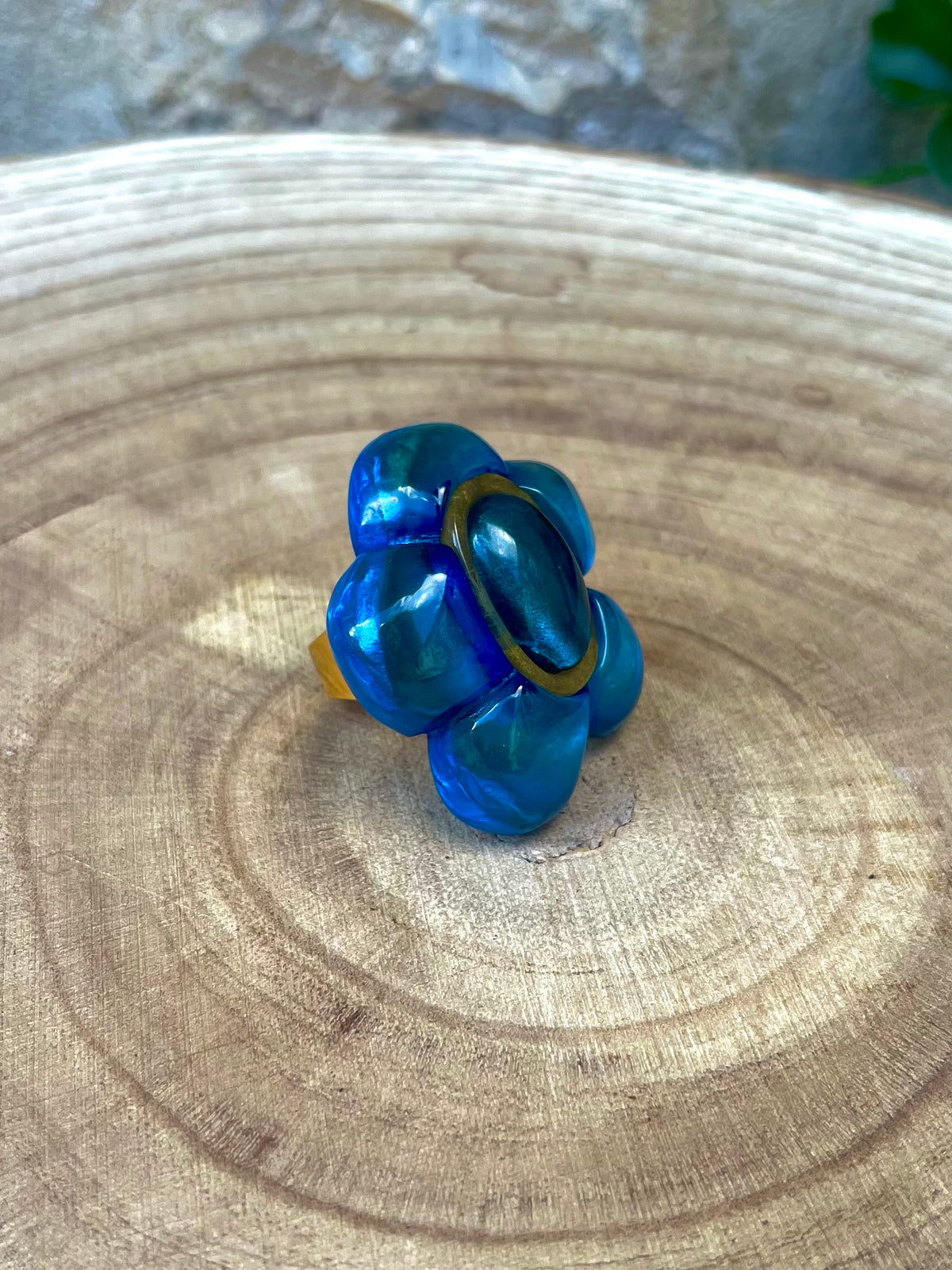 Bague SIA BLEU THUNDER - Dominique Denaive