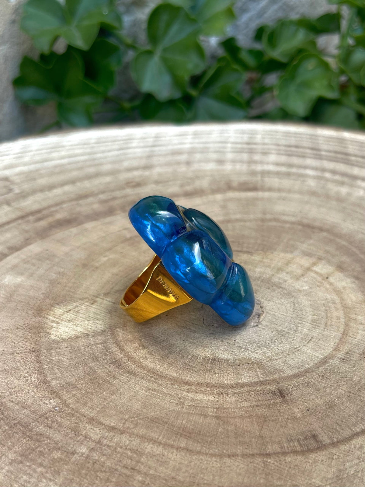 Bague SIA BLEU THUNDER - Dominique Denaive