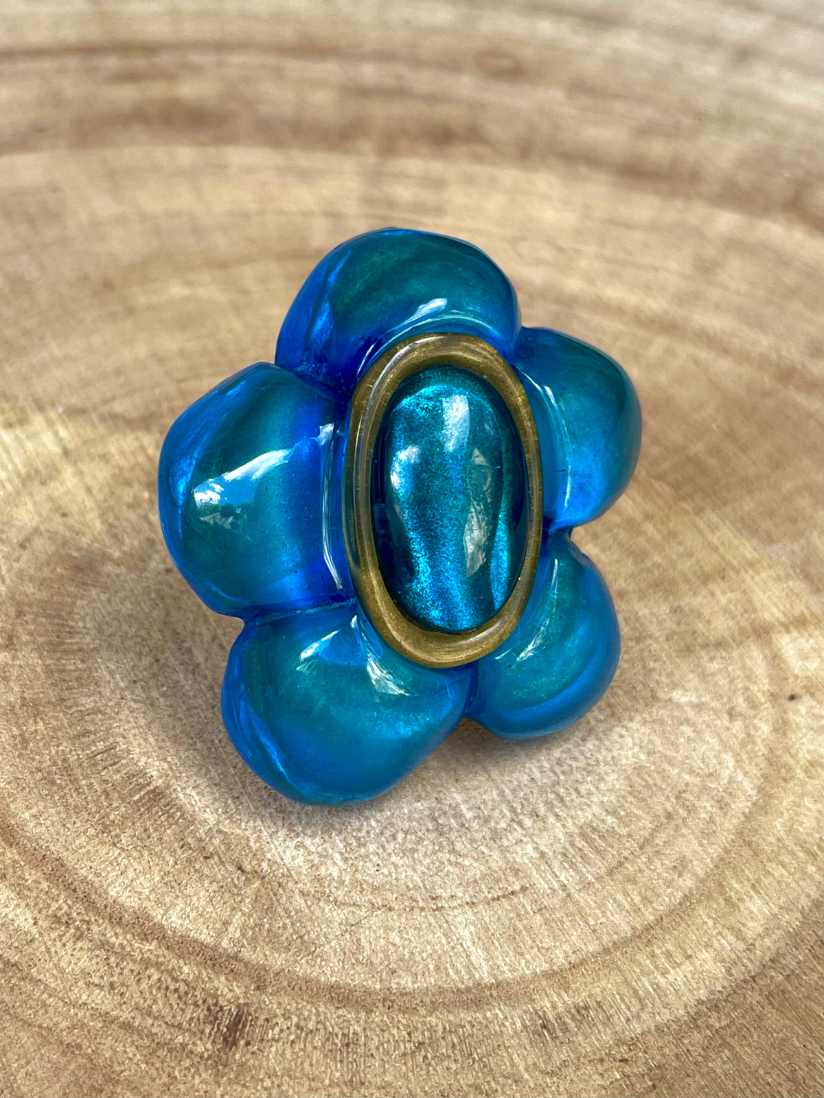 Bague SIA BLEU THUNDER - Dominique Denaive