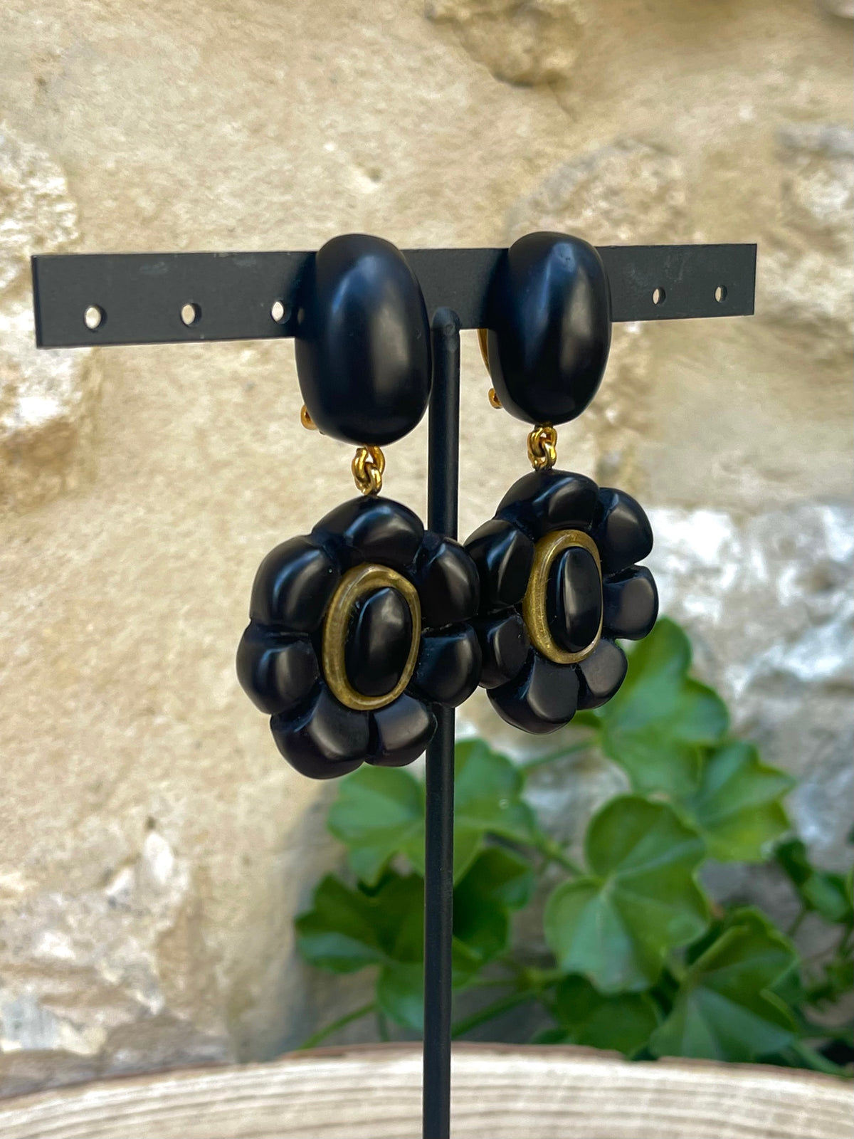 Boucles d'oreilles DOLLY NOIR - Dominique Denaive