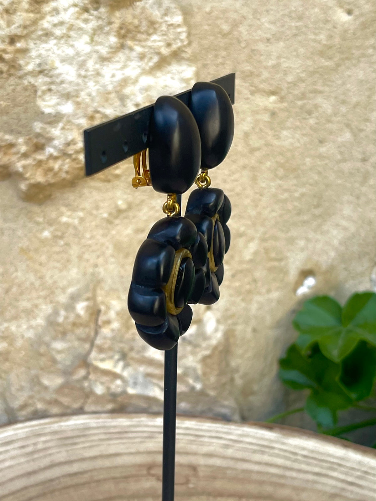 Boucles d'oreilles DOLLY NOIR - Dominique Denaive