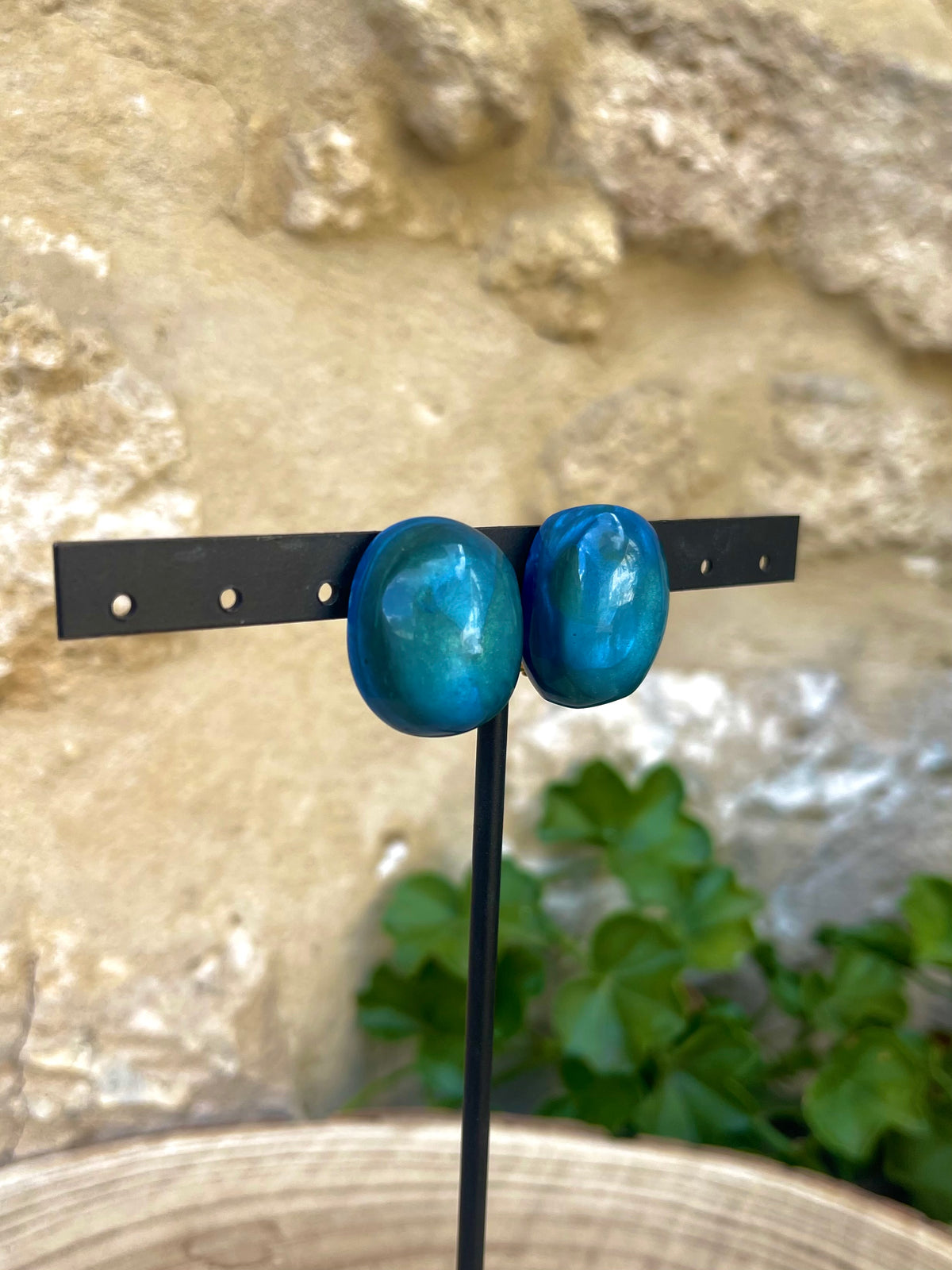 Boucles d'oreilles ANDRÉA BLEU - Dominique Denaive