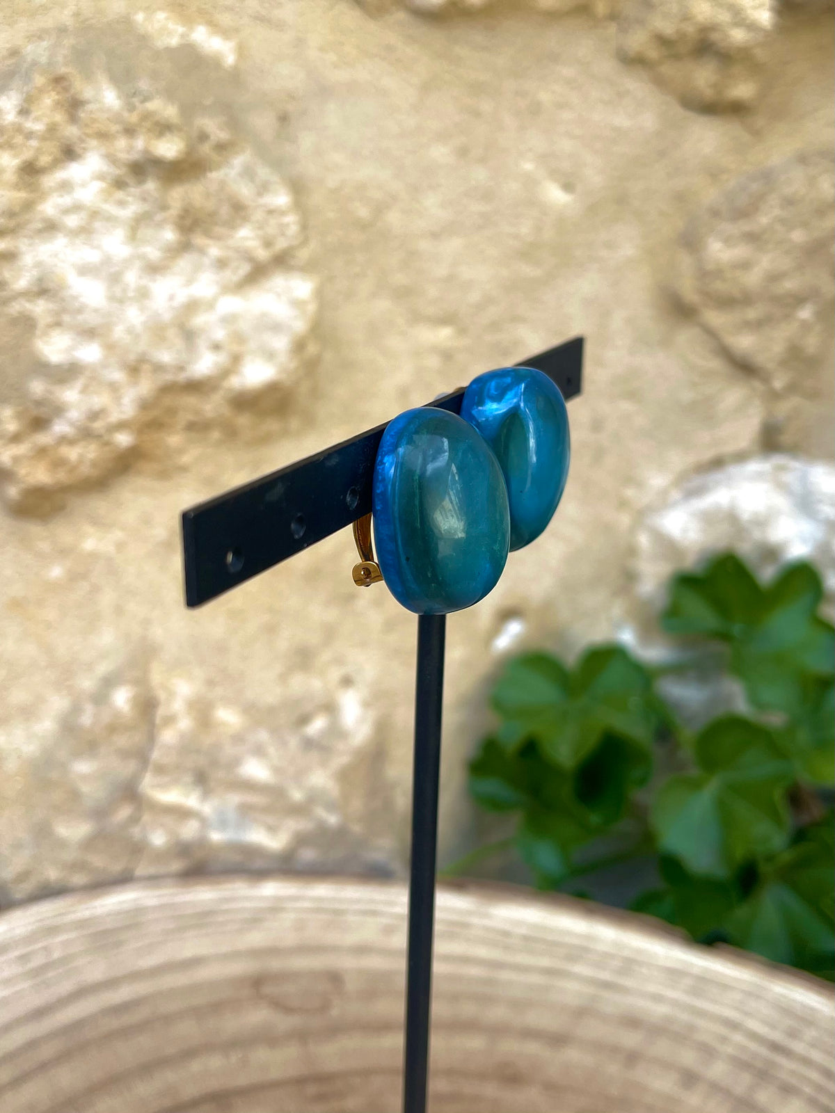 Boucles d'oreilles ANDRÉA BLEU - Dominique Denaive