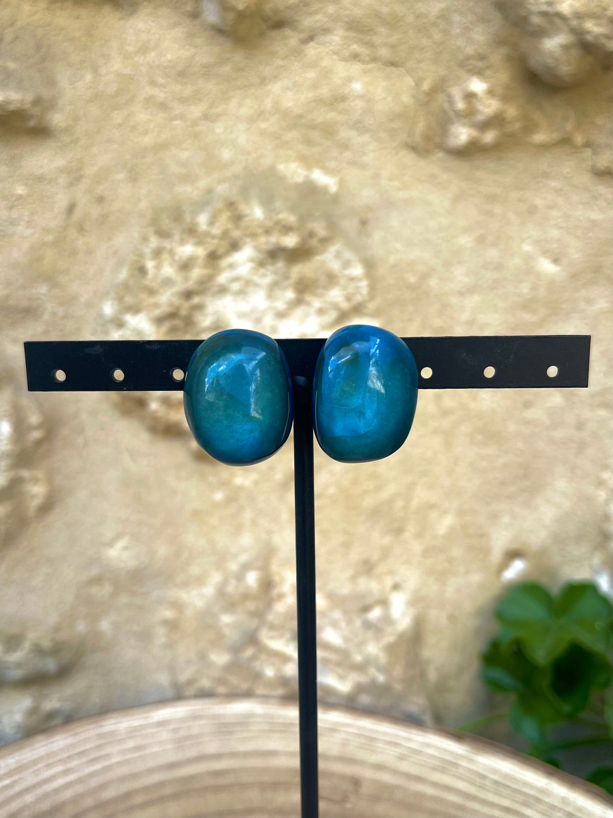 Boucles d'oreilles ANDRÉA BLEU - Dominique Denaive