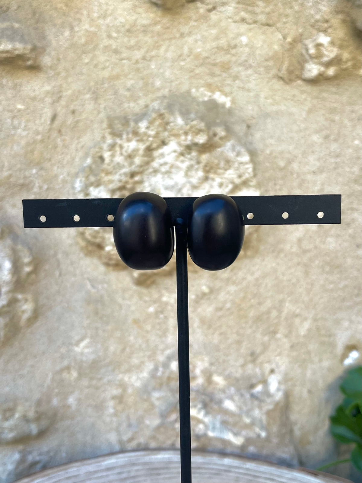 Boucles d'oreilles ANDRÉA NOIR - Dominique Denaive